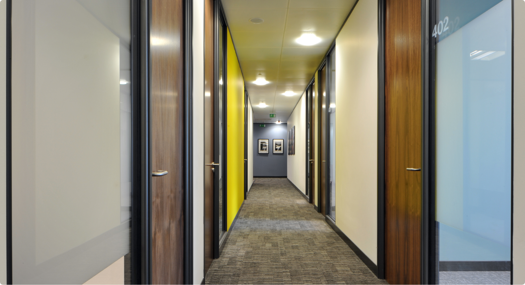 Steel acoustic doors for a premier movie theatre